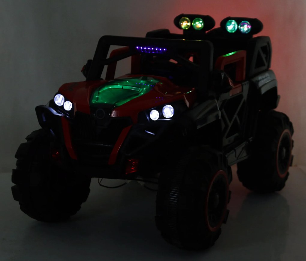 Macchina Elettrica per Bambini 12V Kidfun Fuoristrada 4x4 Rossa...