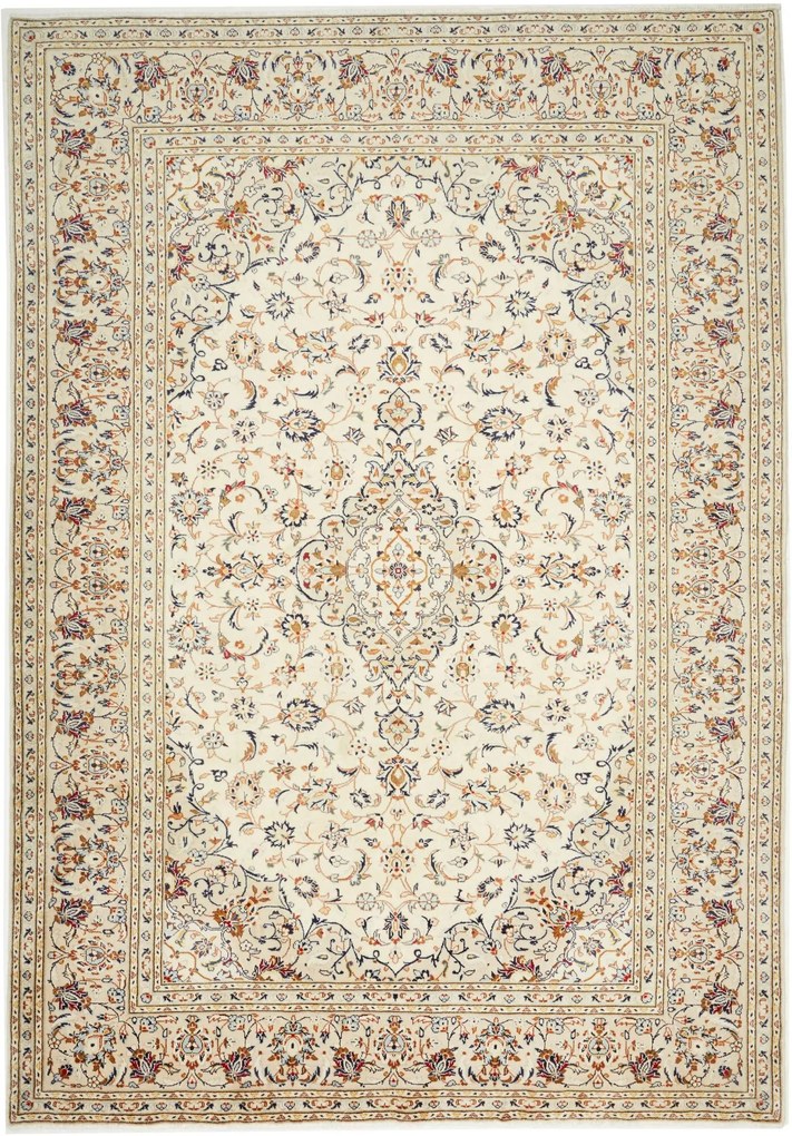 Kashan Tappeto persiano 300 x 210 Beige (Iran) Annodato A Mano