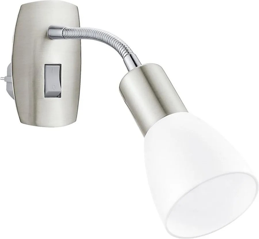 Eglo 902367 - Applique da parete con spina DAKAR 3 1xE14/5W/230V cromo opaco