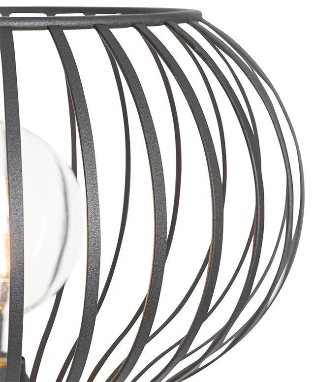 Lampada da terra moderna nera - Saffira