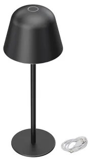 Lampada da Tavolo Ricaricabile 2.2W IP54 CCT Dimmerabile - Nera