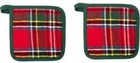Set 2 presine 20x20 cm tartan
