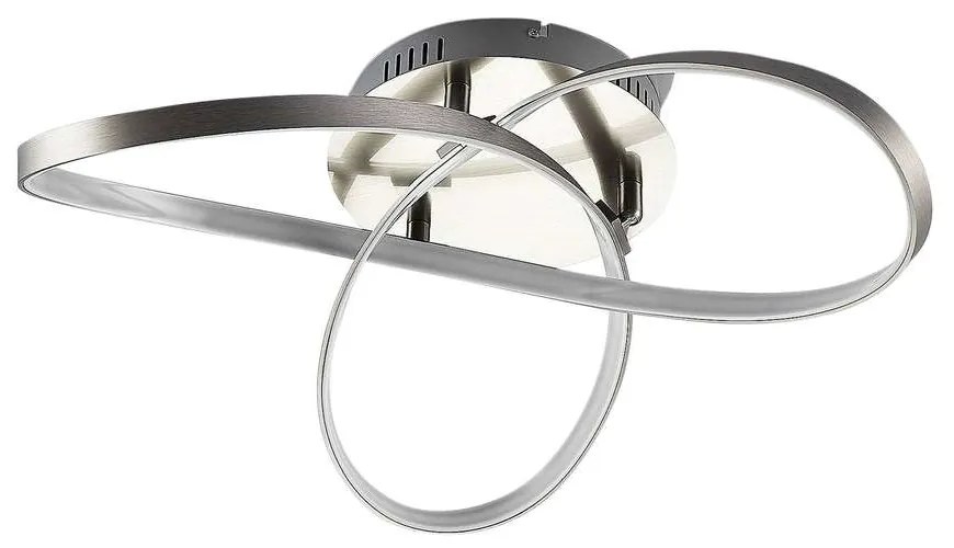 Lindby - Saliha Plafoniera Nickel/Bianco Lindby