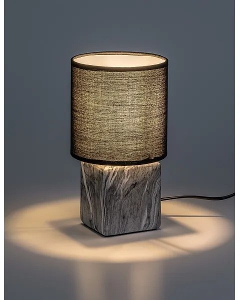 Rabalux 74068 - Lampada da tavolo NALISA 1xE14/40W/230V nero/effetto marmo