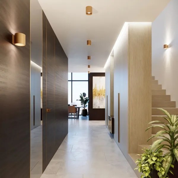 Sollux Sl.1181 - Faretto da parete ORBIS 1xG9/8W/230V oro