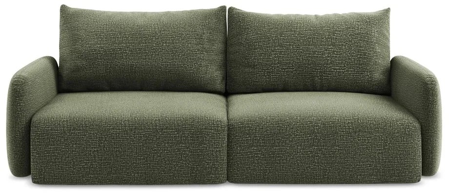 Divano verde allungabile/con contenitore 238 cm Kalena – Makamii