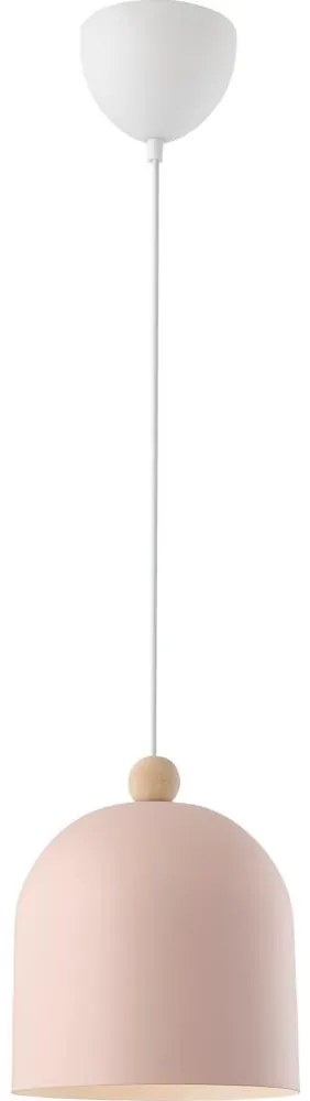 Nordlux - Lampadario a sospensione con filo GASTON 1xE27/40W/230V rosa/bianco