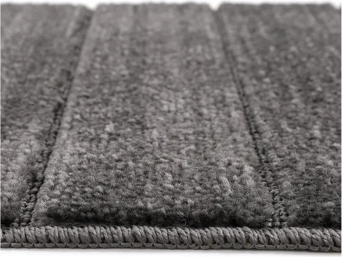 Set di tappetini per il bagno color antracite 2 pz 50x80 cm Yeni Cizgli – Foutastic