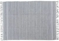 Tappeto moderno Alabama, stile kilim, 100% cotone, grigio, 170x110cm