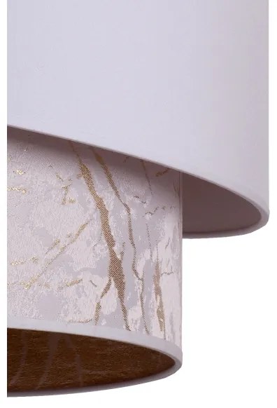 Duolla - Lampadario a sospensione con filo PARIGI 1xE27/15W/230V diametro 40 cm bianco/beige