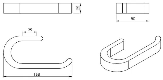 Gedy - Porta carta igienica HIMALAYA bambù