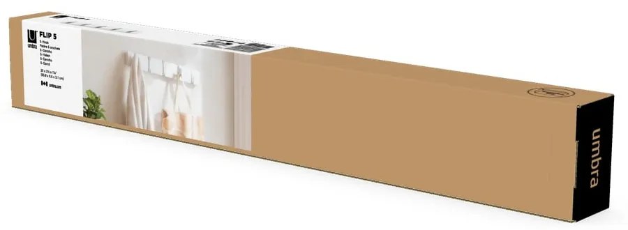 Appendiabiti da parete bianco in legno di pioppo Flip - Umbra