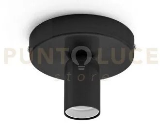 Gsop02- plafoniera piu accessori portalampada attacco e27 nero sati...