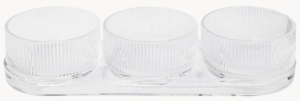 Set ciotole con vassoio Pilastro 4 pz