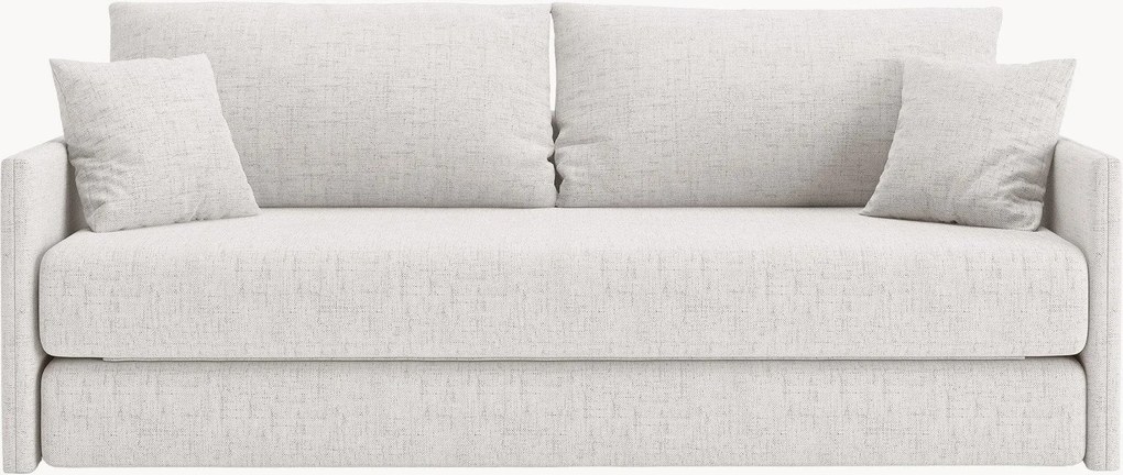 Divano letto 3 posti in ciniglia Shannon, larg. 209 cm