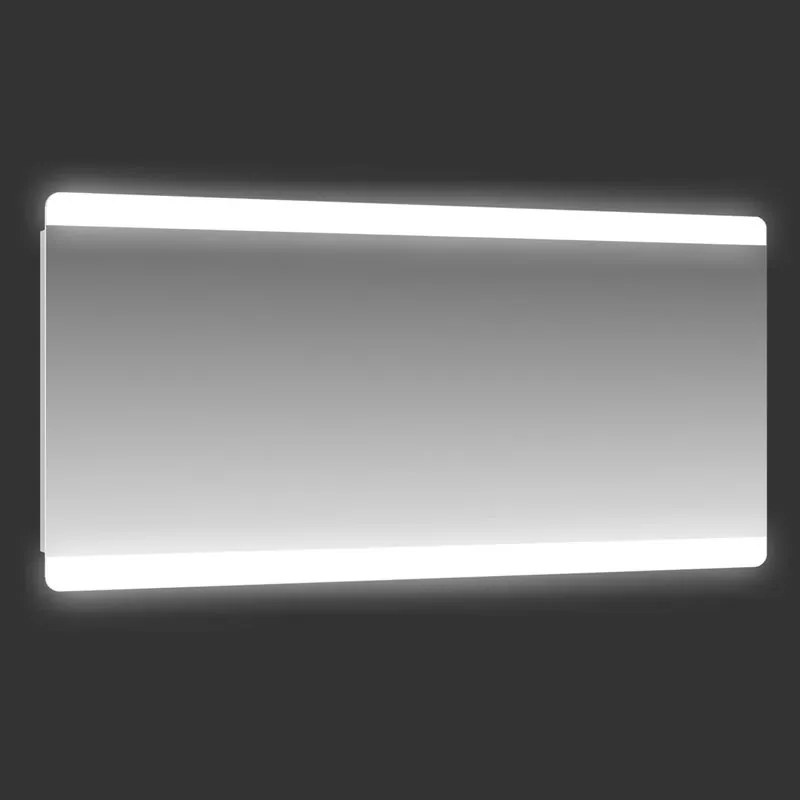 Specchio con illuminazione integrata bagno rettangolare Retroil L 140 x H 70 x P 2 cm grigio / argento