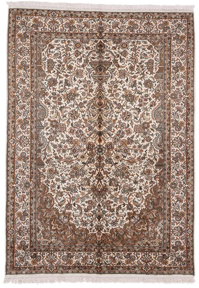 Kashmir Tappeto 130 x 190 (Indian) Annodato A Mano