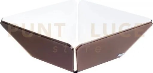 Cestino pane like water in cristallo acrilico marrone
