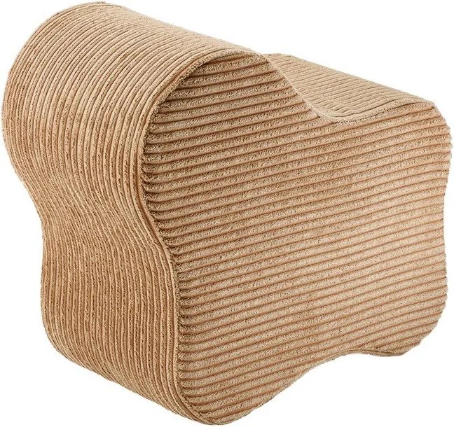 Pouf per bambini marrone con rivestimento in velluto a coste Cloud – Wigiwama