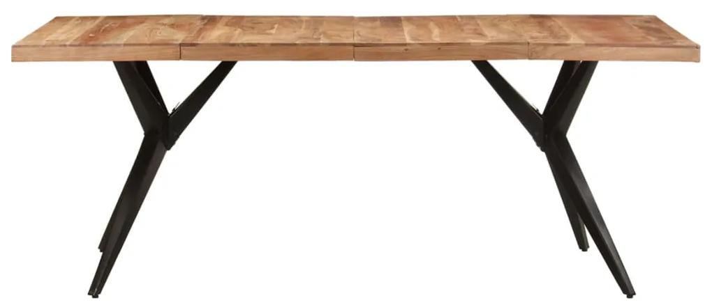 Tavolo da pranzo 200x90x76 cm legno massello di acacia
