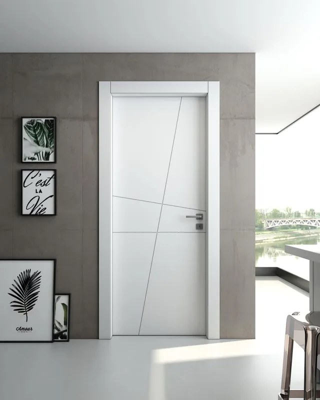 Porta battente Tolosa bianco L 70 x H 210 cm reversibile