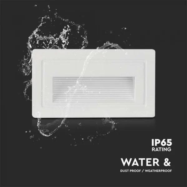 Illuminazione scale LED da esterno LED/3W/230V 3000K IP65 bianco