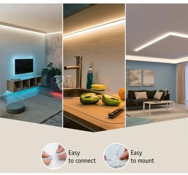 Paulmann 70668 - LED/9W IP44 Striscia da bagno dimmerabile MAXLED 1,5m 2700K 230V