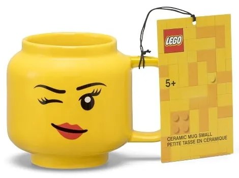 Tazza per bambini in ceramica gialla 255 ml Head - LEGO®