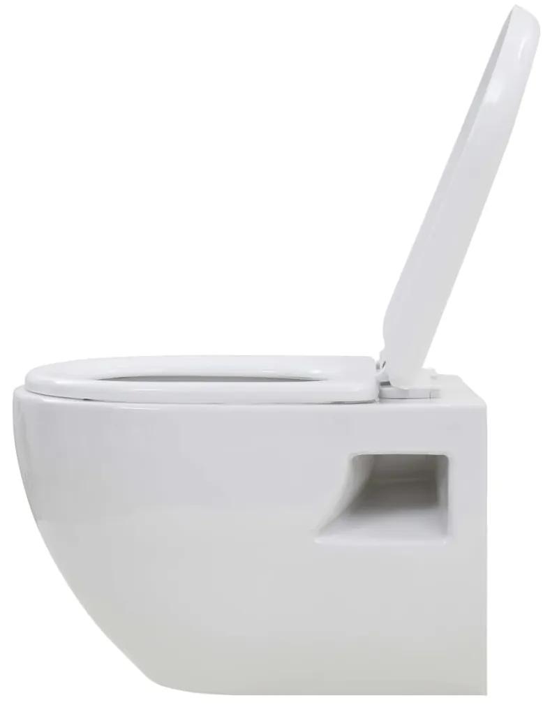 WC Sospeso con Sciacquone Alto Nascosto in Ceramica