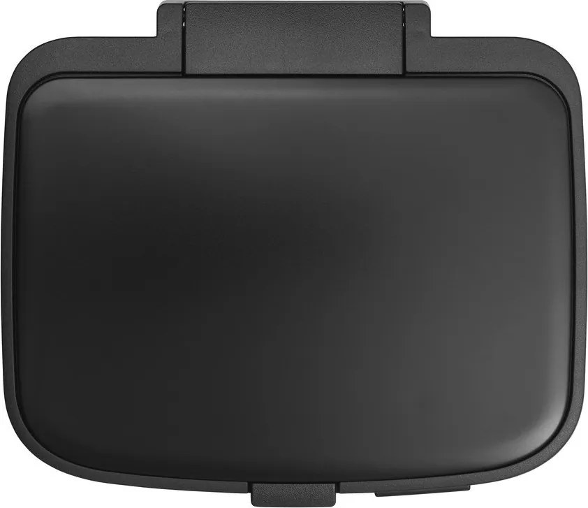 Cestino per la spazzatura nero opaco in acciaio con pedale 7 l Bo – Brabantia