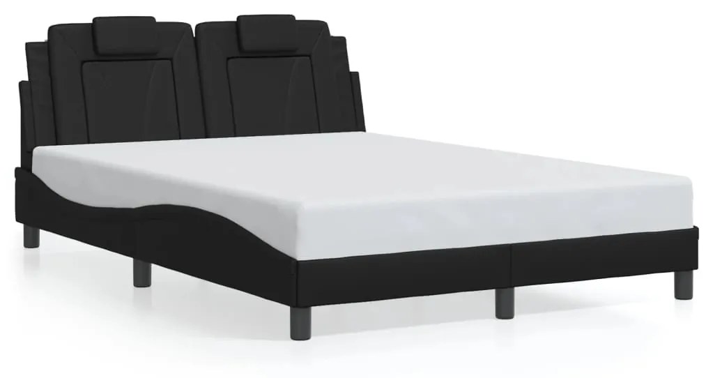 Giroletto Con Luci Led Nero 140x190 Cm İn Similpelle /