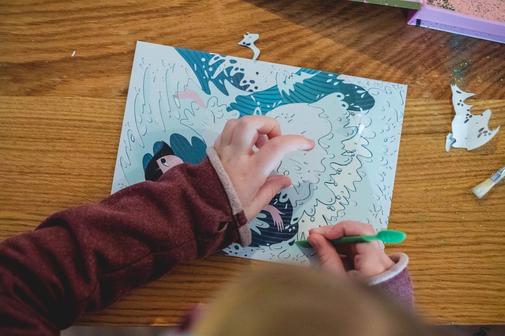 Gioco d'arte - vestito magico scintillante