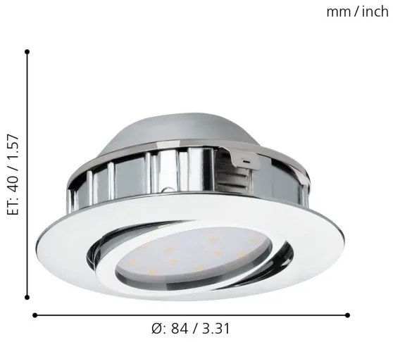 Eglo 95855- Faretto LED da incasso PINEDA LED/5,5W/230V