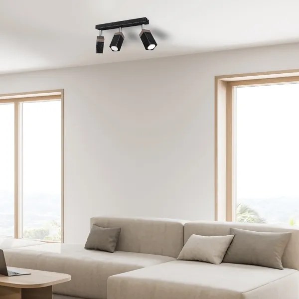 Faretto SOLO 3xGU10/MR11/40W/230V nero