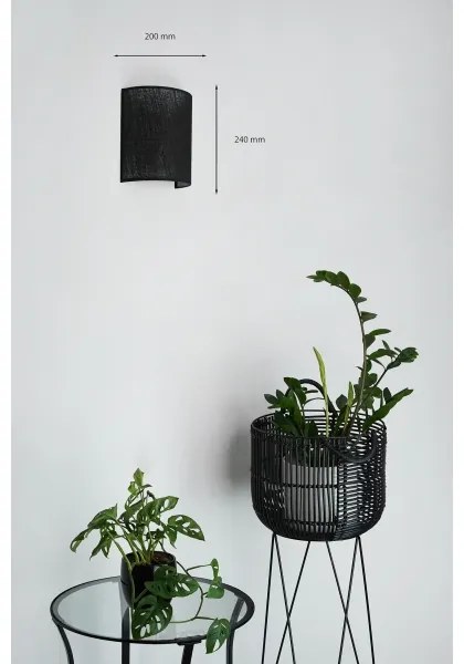 Brilagi - Applique SEMI 1xE27/15W/230V diametro 20 cm nero