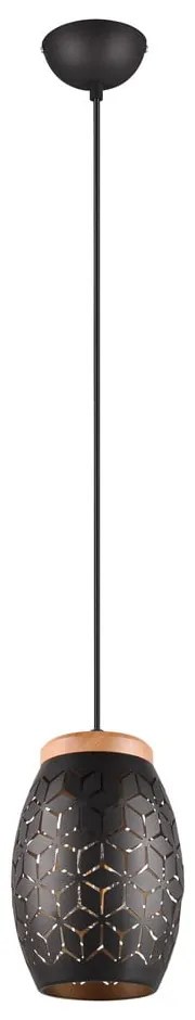 Apparecchio a sospensione nero ø 15 cm Bidar - Trio