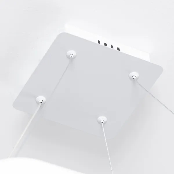 Brilagi - Lampada a sospensione dimmerabile con cavo FALCON SLIM LED/50W/230V 50x50 cm bianco + telecomando