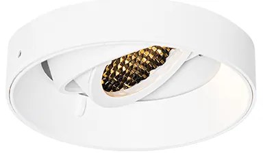 Set di 6 faretti da incasso moderni bianchi GU10 rotondi senza bordi - Oneon Honey