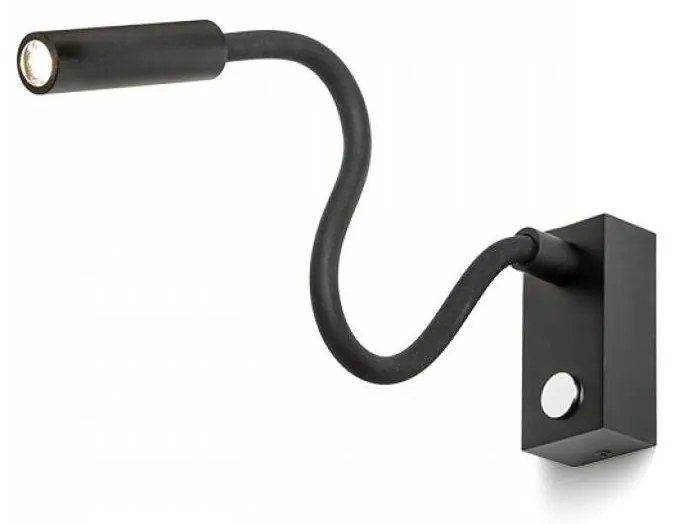 RED - Design Rendl - R10541 - Lampada LED flessibile AIM LED/3W/230V nera