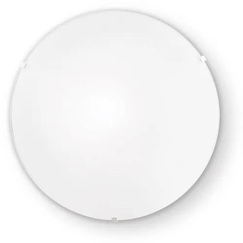 Plafoniera Moderna Simply Vetro Bianco 1 Luce E27