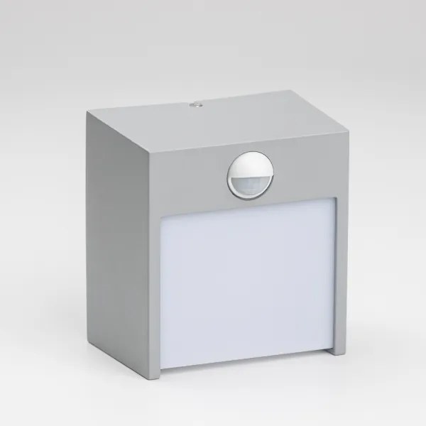 Brilagi TERNI LED/12W/230V lampada da parete esterna con sensore grigia IP44