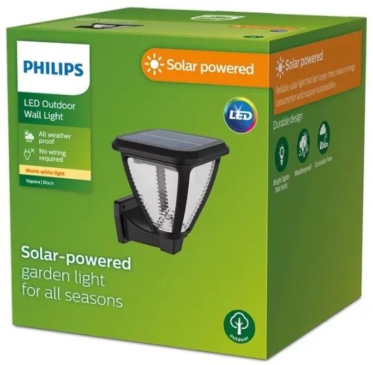 Philips - Applique a LED solare VAPORA LED/1,5W/3,7V 1500 mAh IP44