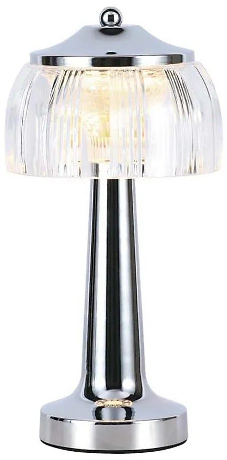 Lampada da tavolo LED dimmerabile LED/1W/5V 3000-6000K 1800 mAh cromo