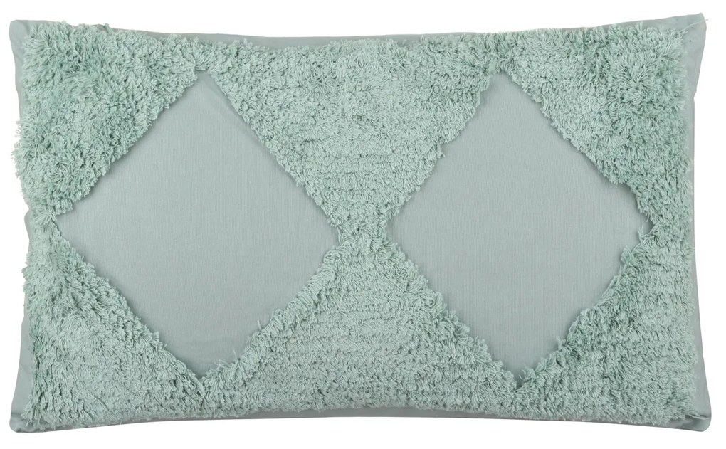 Cuscino divano 30x50 cm rombi verde acqua