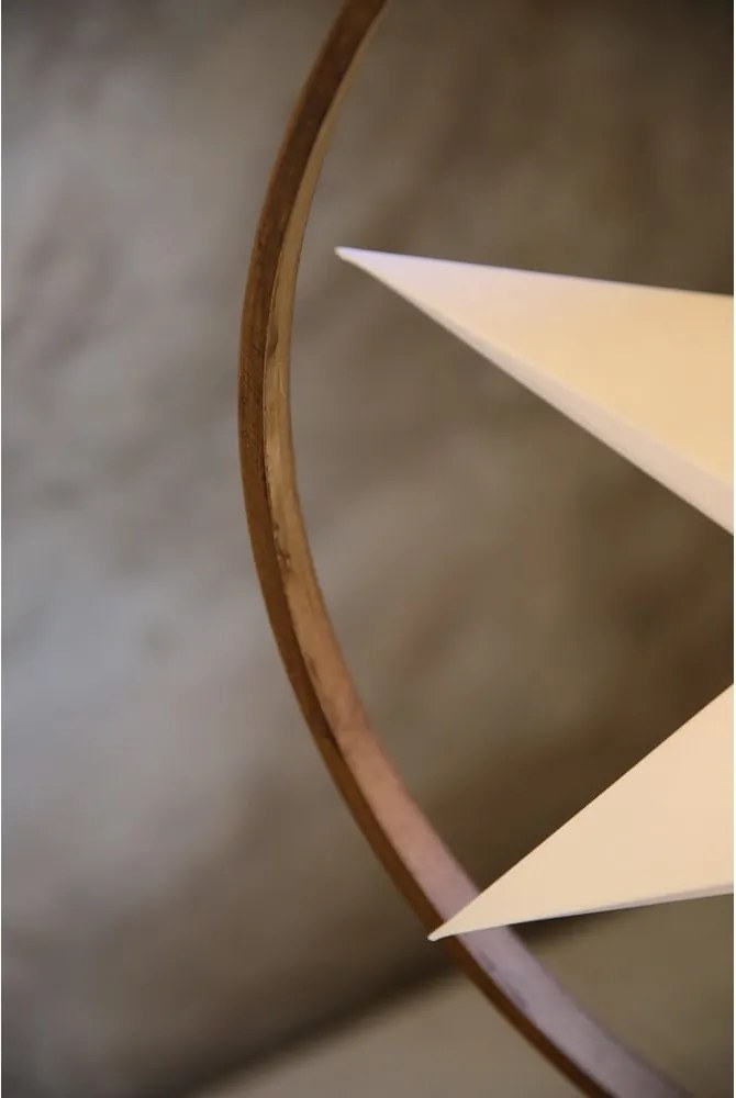 Decorazione luminosa bianca/marrone ø 50 cm Speranza – Markslöjd