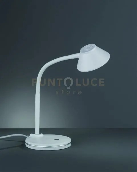 Berry lampada da studio led flessibile bianca h. 44cm 3000k 350lm 3,2w