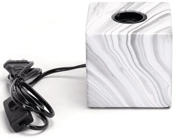 Aigostar - Lampada da tavolo 1xE27/60W/230V bianco/grigio