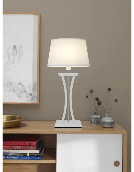Cottex B2429V - Lampada da tavolo NEW CHELSEA 1xE14/40W/230V bianca