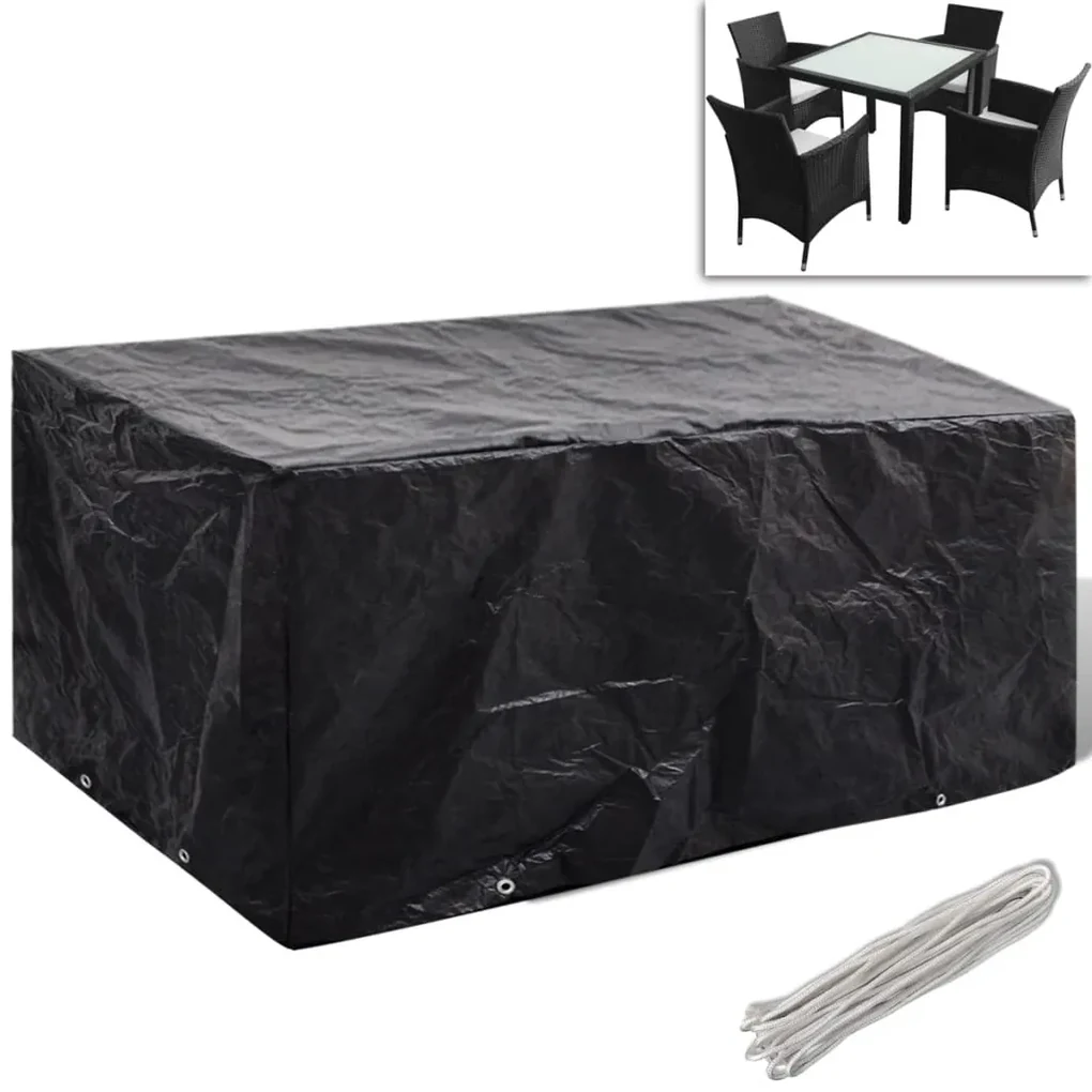 Copertura per mobili da giardino con 8 occhielli 180x140x90 cm