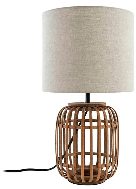 Lindby - Marzanna Lampada da Tavolo Grey/Wood Lindby